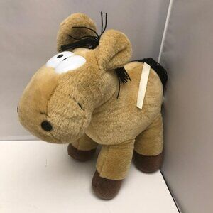 Vintage Garfield Brown Charlie Horse Pony Plush Stuffed Animal Toy Soft Toy 12"
